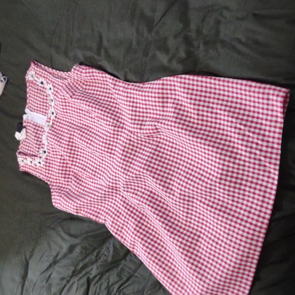 Gingham Red Dress